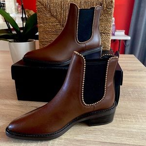 Coach Brown Bowery Chelsea Boot 5.5
